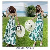 SAMARA 바캉스 원피스 태국 휴가 비치 스커트 다시 드레스 쉬폰