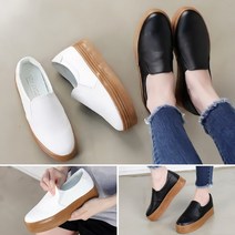 SS-458 깔끔한 style 여성 키높이 통굽 슬립온 단화