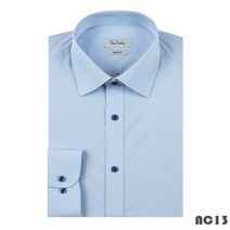 피에르가르뎅 피에르가르뎅 캐주얼 83%세일!! 가성비 짱!! 블루 스트레치 슬림핏 드레스 셔츠 PJDS1995