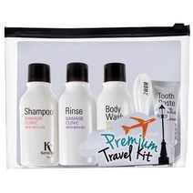 애경 여행용 파우치 세면도구 세트 5P, 1개