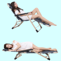 옥상 루프탑 누울수있는 눕는 접히는 선텐 썬텐 휴게실 휴식용 병원 간이 간병인 보호자 슬라이딩 의자 겸 침대 선배드, 내츄럴블랙