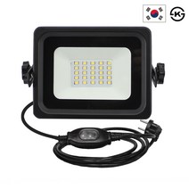 엔와이코리아 LED 15W 투광기 투광등 작업등 플러그연결, 15W 주광색, 1개
