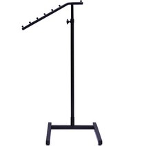 마다메이드 옷걸이행거 스탠드 높이조절 코끼리 ㄷ자발판_조립형, (블랙)