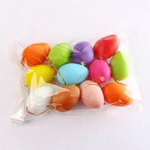 라탄소품 라탄등 라탄스툴 플라스틱 부활절 달걀 6x4 cm 홈 행잉 펜던트 장식 어린이 페인트 DIY 공예, 01 Easter eggs