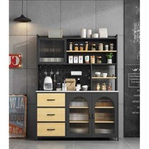 홈카페 철제 캐비닛 주방 수납장 카페 회사 탕비실, 길이 150x40x183 이중 문