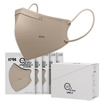 오투에어라이트 KF94 새부리형 마스크 대형 50매 국산, 베이지