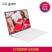 LG전자 그램 17ZD95P-GX50K 2022년형, Free DOS, 화이트, 256GB, 코어i5, 8GB