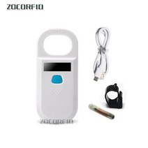 RFID 리더 카드 134 kHz 125kHzRechargeable 동물 칩 스캐너 마이크로 USB 2.0 애완 태그, 01 White