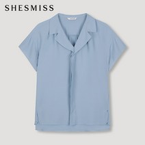 [쉬즈미스(SHESMISS)] [쉬즈미스] 프릴넥 반소매 블라우스_SWWBLM22110_L