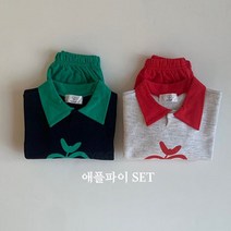 일센치KC 애플파이세트 유아동복 상의 하의 반바지