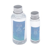 2 병 AB 투명 에폭시 수지 접착제 DIY 공예 3:1 10g 하드 접착제, 클리어
