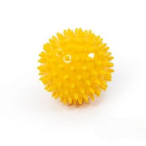 7.5cm 볼 내구성 PVC 뾰족한 마사지 볼 트리거 포인트 손 발 통증 완화 발바닥 근막염 해소 고슴도치 스포츠 피트니스, Yellow