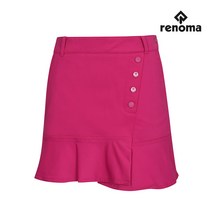 [레노마골프]여성 사선 절개 버튼 장식 프릴 큐롯 RWPCI7544-431_G