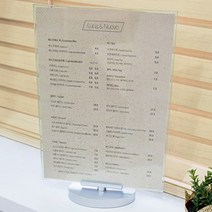 부착형꽂이판 A4아크릴꽂이 행사게시판 테이블스탠드