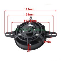 타이어 200cc 250cc 300cc 오토바이 냉각 팬 120mm 먼지 구덩이 자전거 ATV 쿼드 오일 쿨러 워터 라디에이터 전기 12V