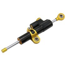 shangren 스티어링 댐퍼 오토바이 수정 부품 Z900 2017-19용 댐퍼 홀더, 블랙골든 댐퍼, 설명한대로, 합금