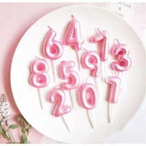 프리미엄 풍선숫자초 생일 케이크 풍선모양초, 민트풍선숫자초3, 1개