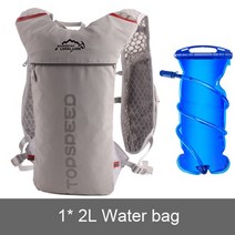 트레일 러닝 백팩 5L 울트라 러닝 수화 조끼 팩 마라톤 러닝 자전거 배낭 가방 500ml 소프트 플라스크 병 물 가방, 2-백팩과 2L