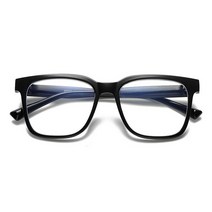 멜라크메 블랙 기본 안경테 라운드 기본 남성 여성 뿔테안경테 블루라이트 차단 안경 B006 BLACK