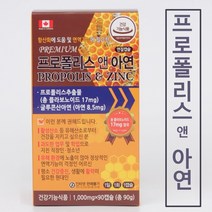 프리미엄 프로폴리스 앤 아연 90캡슐 3개월 면역력증강 항산화