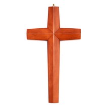 고급 원목 벽걸이 십자가 (오각), 소 155 x 290