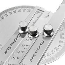 일체형 각도기 자 철 눈금 스틸, 각도자 14cm