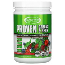 Gaspari Nutrition Proven Greens Reds High Nutrient Superfood Powder Naturally Flavored 12.69 oz (3
