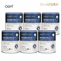 독일 사나투라 프로바이오틱스 생유산균 플러스 125g 6통 /프리바이오틱스 함유, 단품, 단품