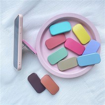 토탈언니네 파스텔 풀커버 핸드폰 그립톡 케이스 핑커그립 휴대폰 거치대, 스카이블루