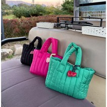 셀버 체리 골프 토트백 여성 골프가방 파우치 간식용품가방 선물, 1.블랙