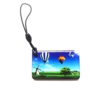 다양한 옵션 1Pcs 쓰기 가능 변경 IC UID 13.56MHz S50 1K 0 블록 재기록 방수 Keyfobs 열쇠 고리 RFID 태그 카드, Black