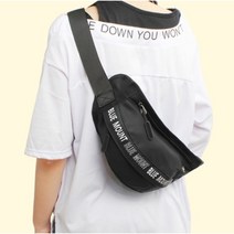 남자 여자 등산 힙색 스포츠 슬링백 미니 경량 소형 트레킹 크로스백 트레일 가방, 블랙