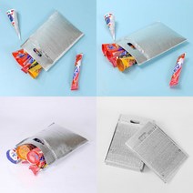 지퍼 손잡이 은박 보냉봉투 15P 25X35CM 배달보온팩 은박보냉팩