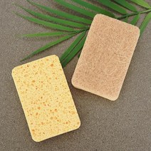 설거지용품 소프렌 아가베 아가베수세미 양면수세미 천연수세미 천연펄프 2매입 만능수세미