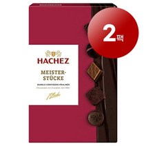 Hachez 하세스 독일 직배송 프리미엄 다양한 초콜릿 모음 박스 150g Meisterstücke Dunkel schokolade, 2팩