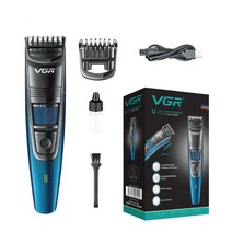 바리깡 VGR 전문 헤어 클리퍼 USB 충전식 커팅 머신 방수 이발기 무선 이발사 남성용 트리머 V-052, 01 with box