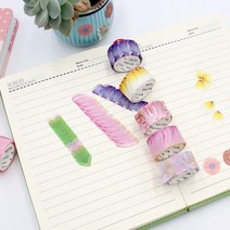 끈적종이 마스킹테이프 꽃잎스티커 디자인테이프 디자인테이프 만들기재료 마스킹 꽃잎 테이프 크로버