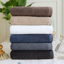 코튼리빙 무형광 코마사 호텔수건 190g, 190G 파스텔옐로우, 5개