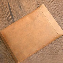 대봉투 회사 서류봉투 빈티지 무지 크라프트 종이 디자인 11X16cm 10장, 10장 (07-372A)