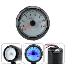 Tach 지 미터 2V 자동차 파란색 LED 0 ~ 8000RPM 디지털 디스플레이 포인터 타 화물차 쏘렌토, 한개옵션0