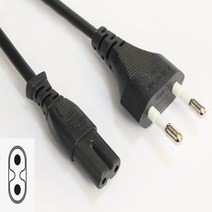 국산 220V1.5m 8자코드 AC케이블 전기전원선 게임기 오디오 컴퓨터노트북 PC모니터아답터 어댑터파워연장선