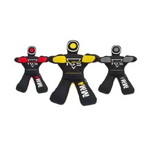 MMA Brazilian JIU Jitsu Wrestling Dummy for Grappling Submission Mixed Martial Arts MMA Training Pun, Black Yellow