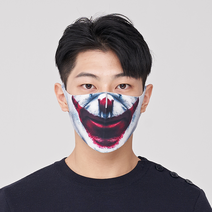 파라다이슨 할로윈 마스크 99.9% 항균구리 성인용 어린이 마스크, L (성인남성), 조커 (성인용)