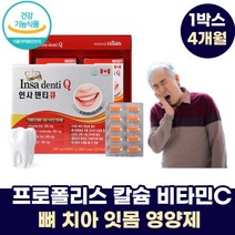 캐나다 인사덴티큐1박스 120정 4개월분 칼슘 치아 뼈 건강 잇몸 시림 치은 잇몸 아플때 영양제