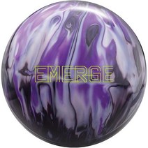 Bowlerstore Products Ebonite Emerge 사전 드릴 볼링공 - 블랙실버퍼플 7.3kg16파운드