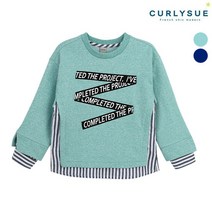 CURLYSUE 컬리수 키트라이크 맨투맨티 COS1GQTS54 봄