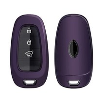 R RUIYA Key Fob 커버 케이스 프로텍터 20202022 현대 투싼 NX4산타 크루즈이오니크 5산타페 TM 소나타 DN8스타리아 넥소 TPU 쉘 홀더 원격 키포브 스킨 장, Purple