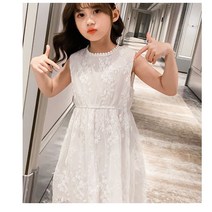 [당일발송] 주니어 화이트여름원피스 국내배송 초등학생원피스 주니어원피스 바캉스원피스 여름원피스