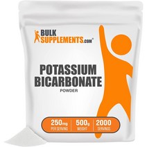 벌크서플먼트 BulkSupplements Potassium Bicarbonate 중탄산칼륨 포타슘 분말 500g, 2팩