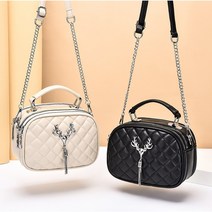 유니크한 디자인 여성 크로스백 미니가방 / 여성 숄더백(블랙.화이트)